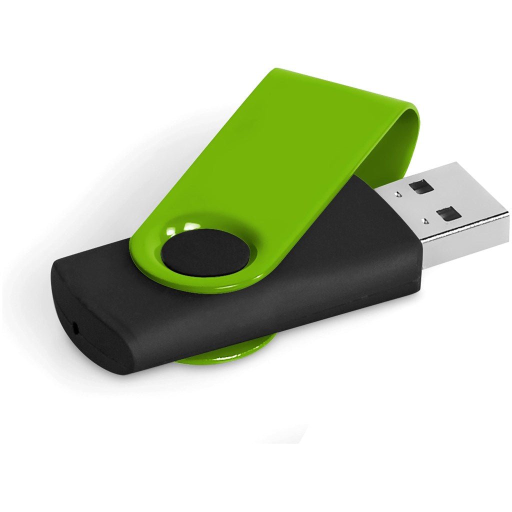 Axis Gyro Black Flash Drive - 4GB - Brand your company Logo! Get a quote - Promo Lingo