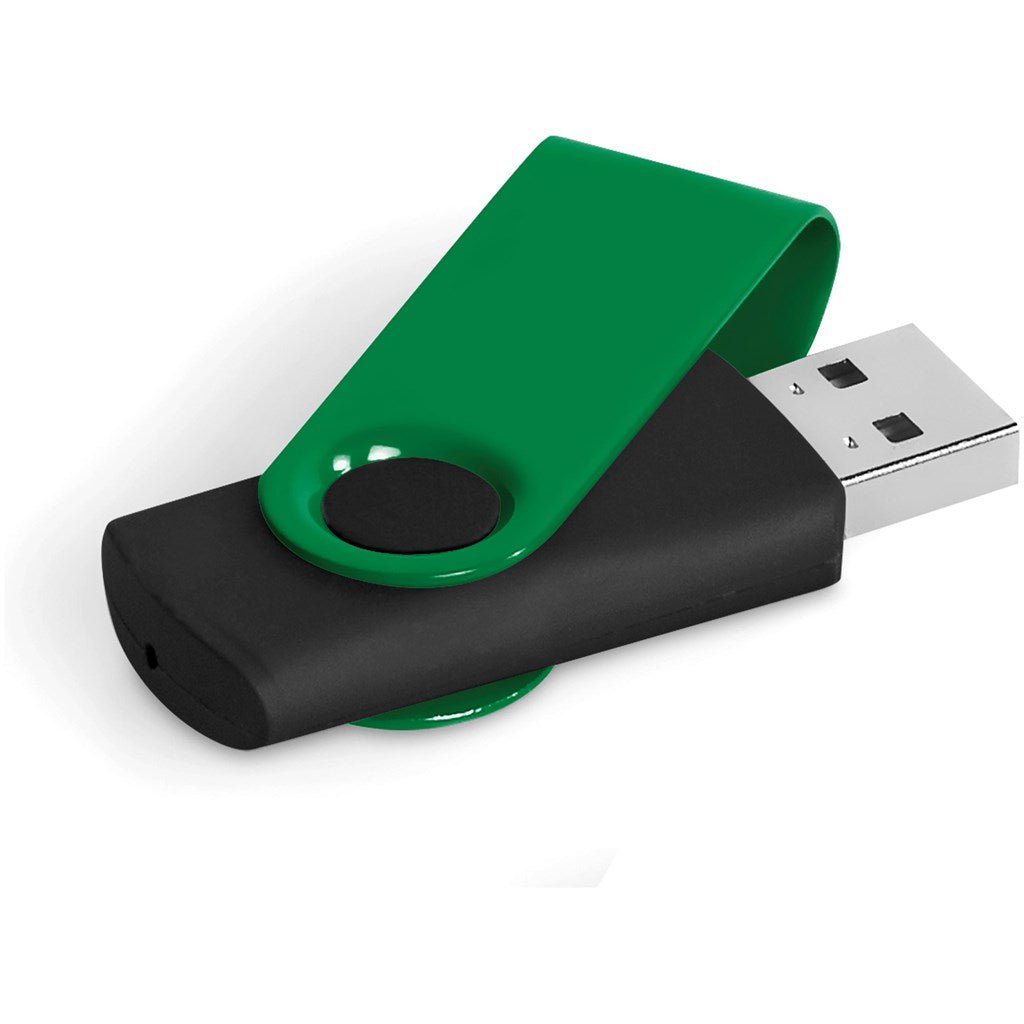 Axis Gyro Black Flash Drive - 4GB - Brand your company Logo! Get a quote - Promo Lingo