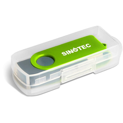 Axis Gyro Black Flash Drive - 4GB - Brand your company Logo! Get a quote - Promo Lingo