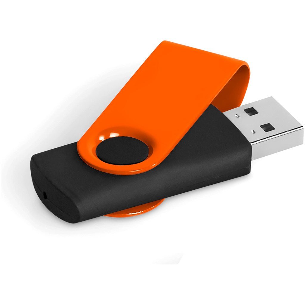 Axis Gyro Black Flash Drive - 4GB - Brand your company Logo! Get a quote - Promo Lingo