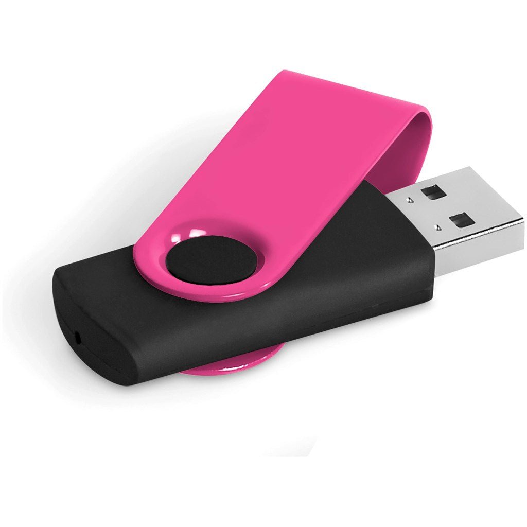 Axis Gyro Black Flash Drive - 4GB - Brand your company Logo! Get a quote - Promo Lingo