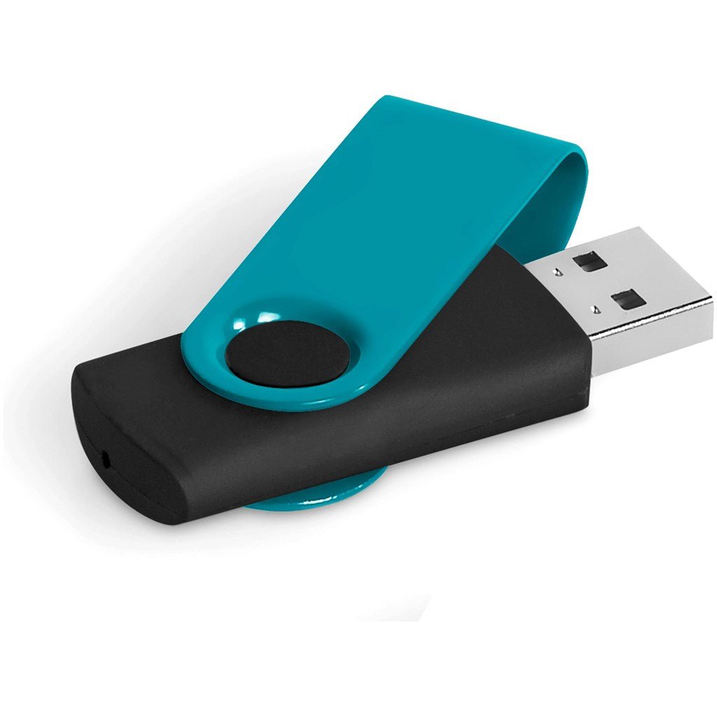 Axis Gyro Black Flash Drive - 4GB - Brand your company Logo! Get a quote - Promo Lingo