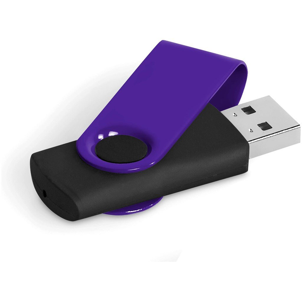 Axis Gyro Black Flash Drive - 4GB - Brand your company Logo! Get a quote - Promo Lingo