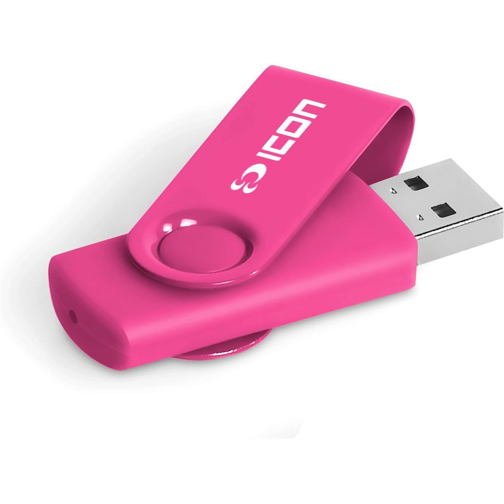 Axis Gyro Flash Drive - 8GB - Pink - Brand your company Logo! Get a quote - Promo Lingo