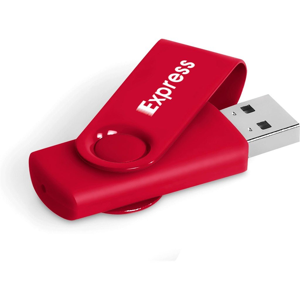Axis Gyro Flash Drive - 8GB - Red - Brand your company Logo! Get a quote - Promo Lingo
