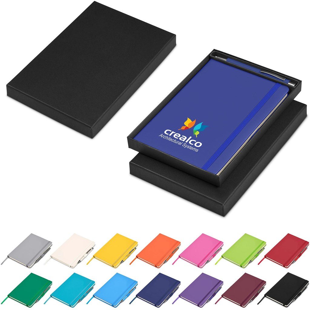 Carson Notebook & Pen Set - Brand your company Logo! Get a quote - Promo Lingo