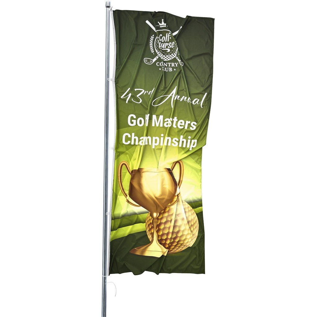 Champion Corporate Pole Flag 1200mm x 3000mm - Brand your company Logo! Get a quote - Promo Lingo