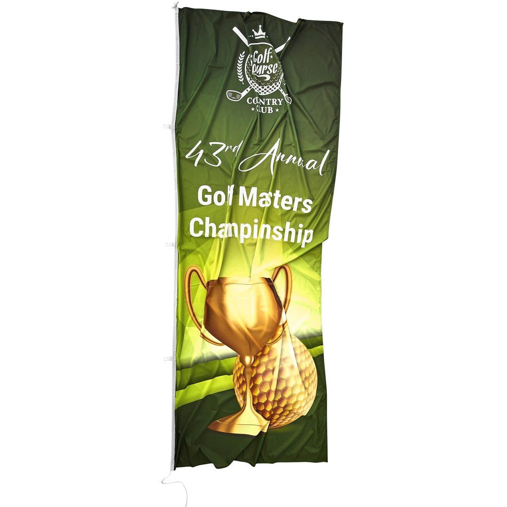 Champion Corporate Pole Flag 1200mm x 3000mm - Brand your company Logo! Get a quote - Promo Lingo