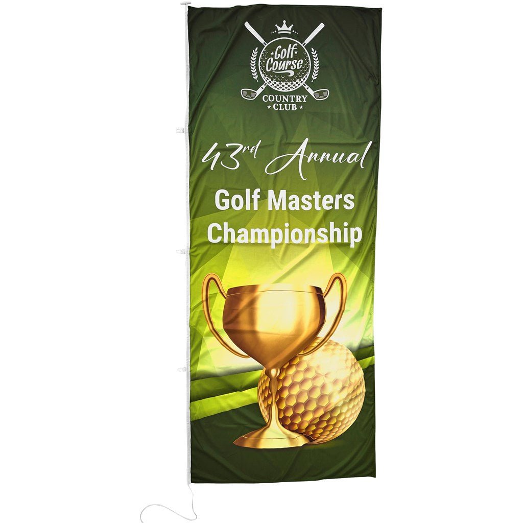 Champion Corporate Pole Flag 1200mm x 3000mm - Brand your company Logo! Get a quote - Promo Lingo