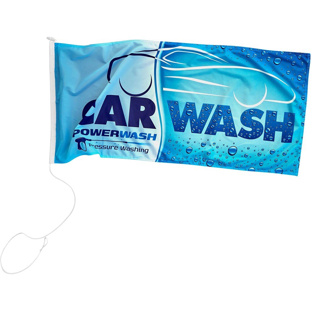 Champion Corporate Pole Flag 1300mm x 600mm - Brand your company Logo! Get a quote - Promo Lingo