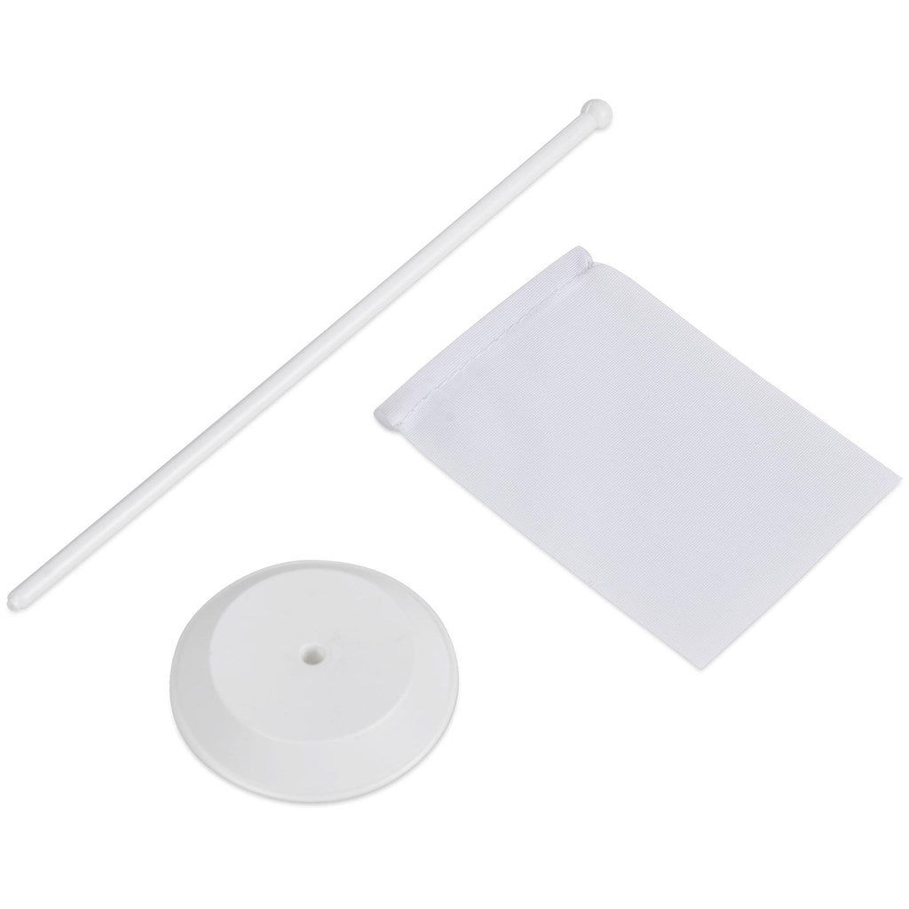 Champion Desk Flag 150mm x 100mm - Brand your company Logo! Get a quote - Promo Lingo
