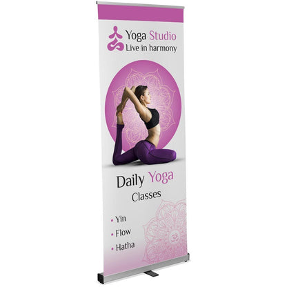 Champion Fabric Pull Up Banner - Brand your company Logo! Get a quote - Promo Lingo