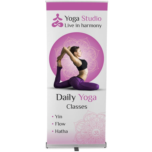 Champion Fabric Pull Up Banner - Brand your company Logo! Get a quote - Promo Lingo