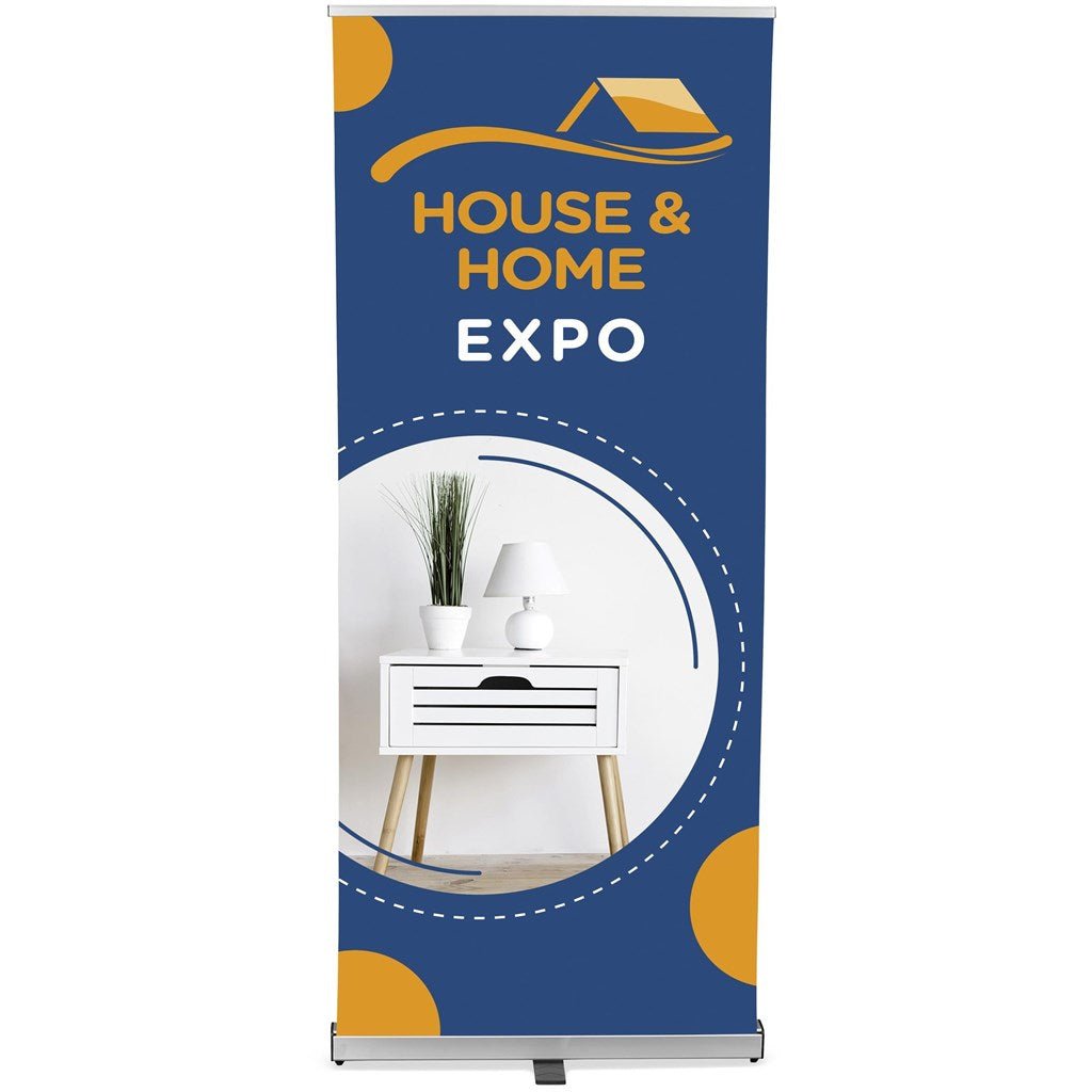 Champion Fabric Pull Up Banner D/Sided incl Kit - Brand your company Logo! Get a quote - Promo Lingo