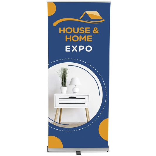Champion Fabric Pull Up Banner D/Sided incl Kit - Brand your company Logo! Get a quote - Promo Lingo