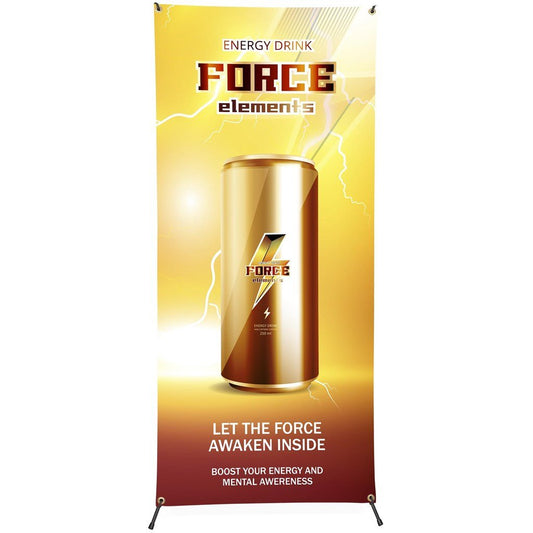 Champion Fabric X - Banner 80cm x 180cm - Brand your company Logo! Get a quote - Promo Lingo