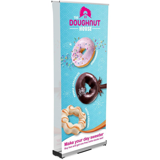 Champion Layflat Pull Up Banner D/Sided incl Kit - Brand your company Logo! Get a quote - Promo Lingo