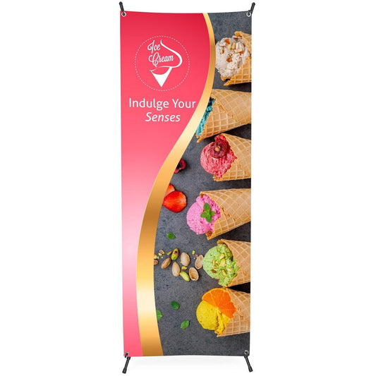 Champion Layflat PVC X - Banner 60cm x 160cm - Brand your company Logo! Get a quote - Promo Lingo