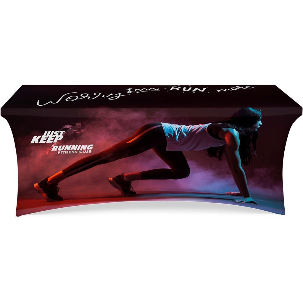 Champion Spandex Stretch Slip - Over Tablecloth - Brand your company Logo! Get a quote - Promo Lingo