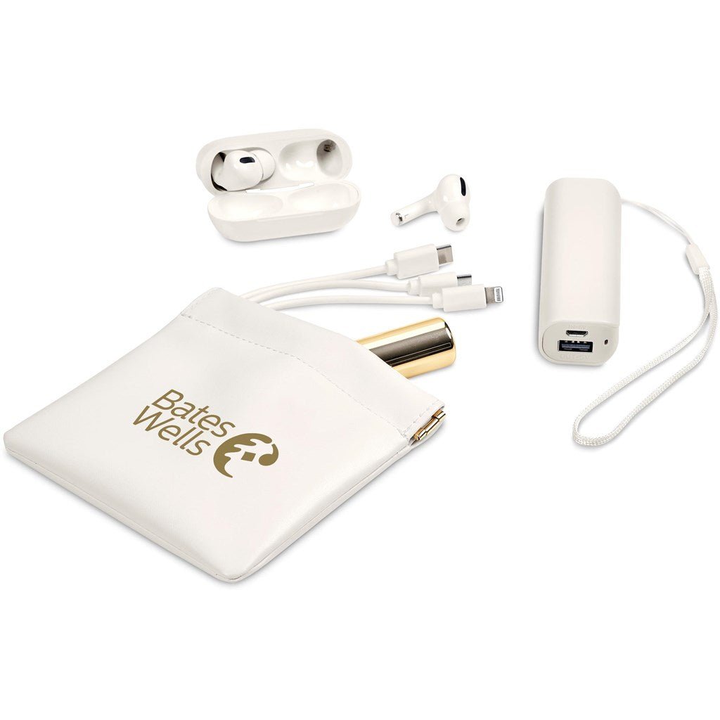 Chic Eva & Elm Plush PU Tech & Accessory Pouch for Essentials - Brand your company Logo! Get a quote - Promo Lingo