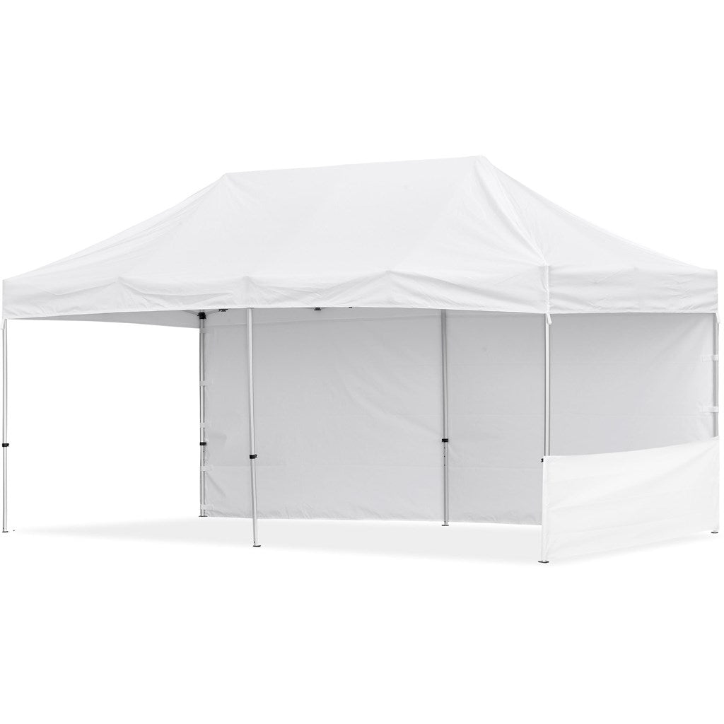 Coated Steel Sublimated Gazebo 6m x 3m - 1 Short Half - Wall Skin - 1 Long Full Wall Skin - Brand your company Logo! Get a quote - Promo Lingo