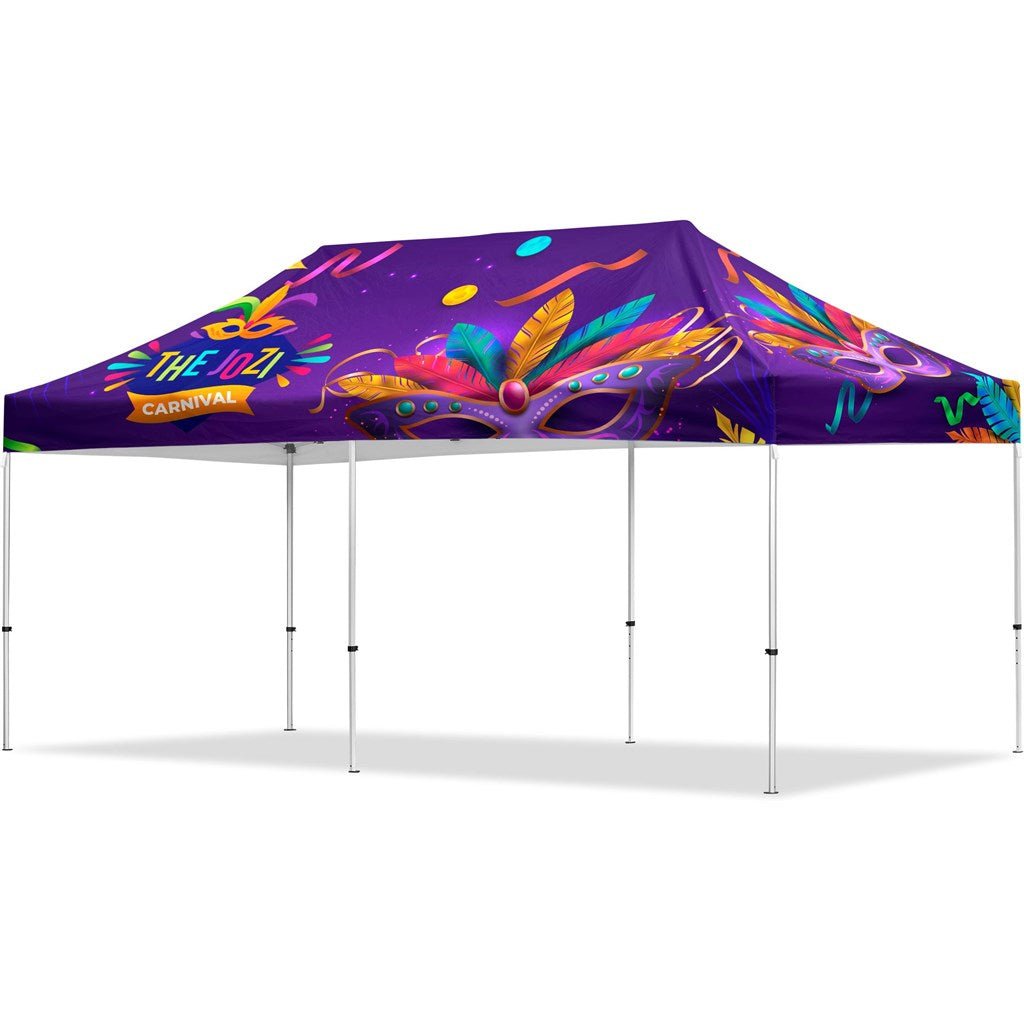 Coated Steel Sublimated Gazebo 6m x 3m - Brand your company Logo! Get a quote - Promo Lingo