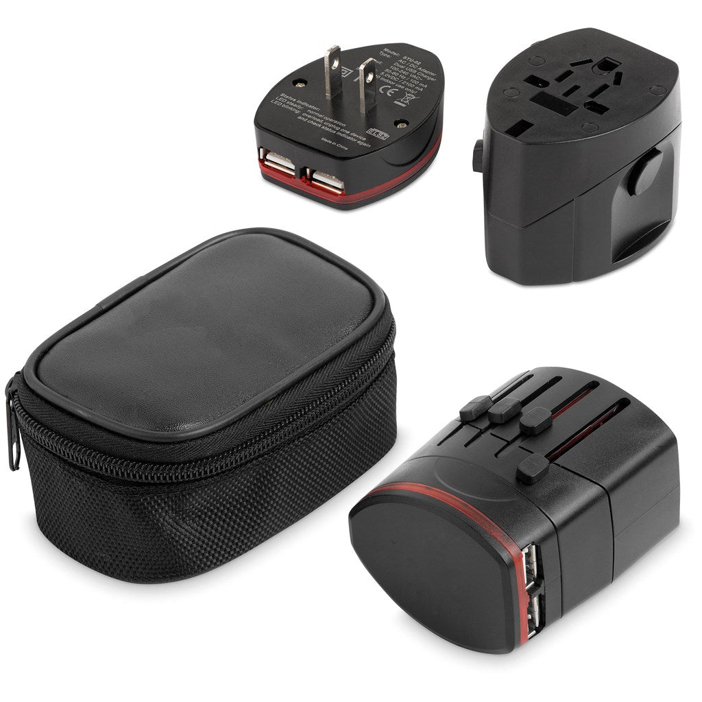 Connexions World Travel Adaptor - Brand your company Logo! Get a quote - Promo Lingo