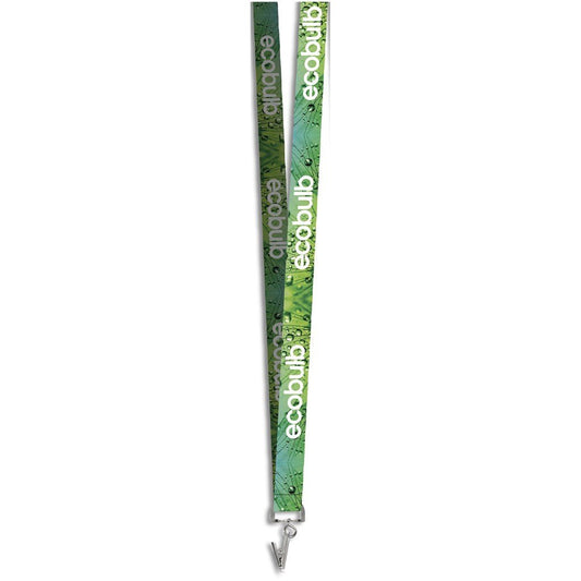 Crocodile Clip Double - Sided Sublimation Satin Lanyard - Brand your company Logo! Get a quote - Promo Lingo