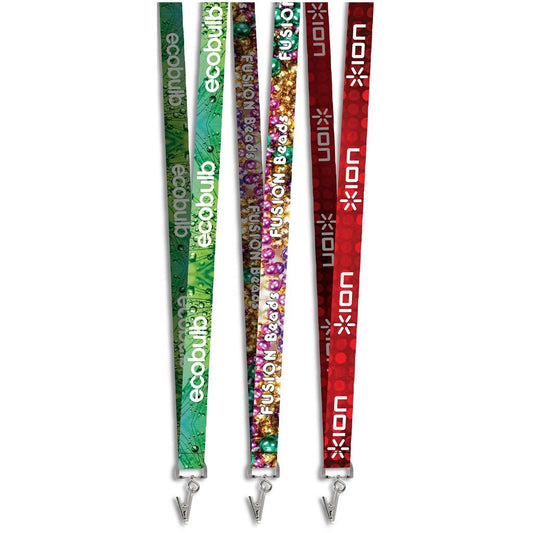 Crocodile Clip Double - Sided Sublimation Satin Lanyard - Brand your company Logo! Get a quote - Promo Lingo