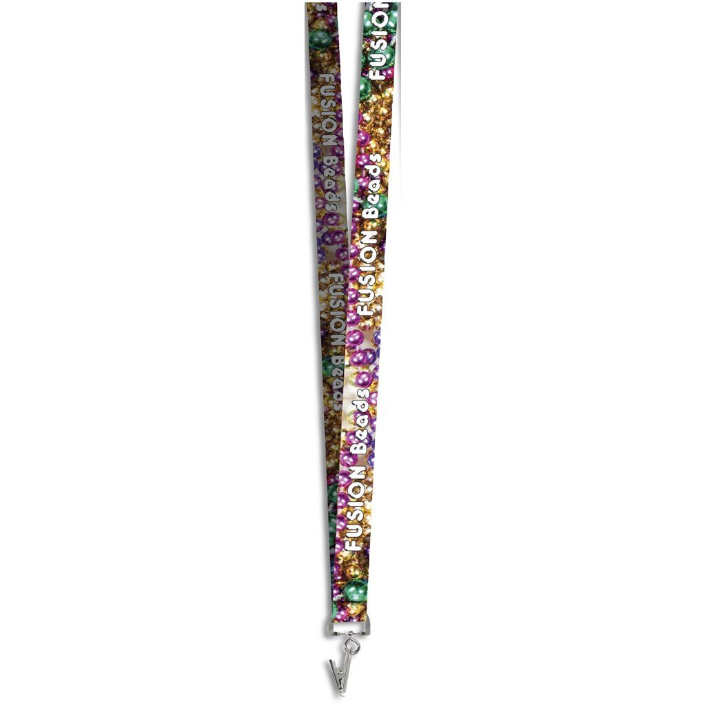 Crocodile Clip Double - Sided Sublimation Satin Lanyard - Brand your company Logo! Get a quote - Promo Lingo