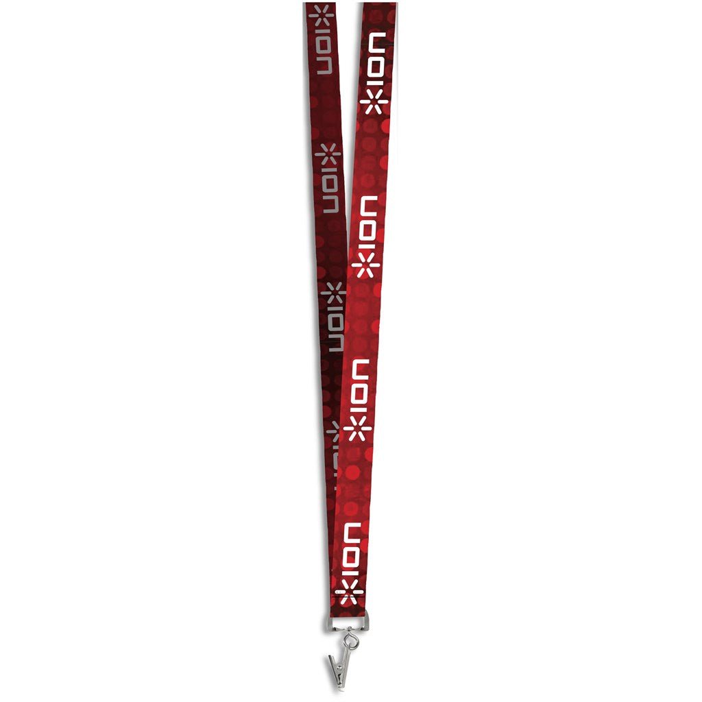 Crocodile Clip Double - Sided Sublimation Satin Lanyard - Brand your company Logo! Get a quote - Promo Lingo