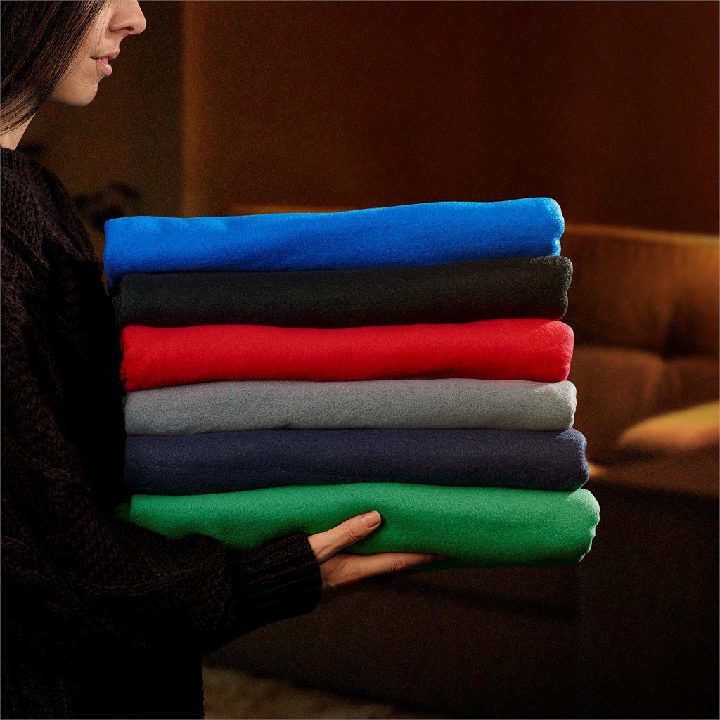 Cuddle Fleece Blanket - Brand your company Logo! Get a quote - Promo Lingo