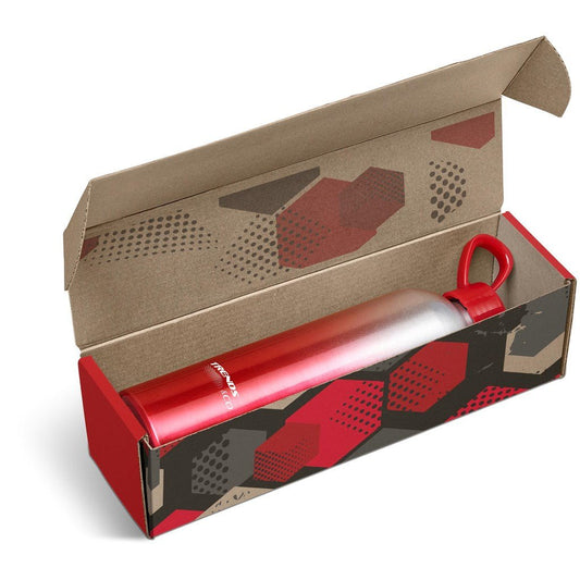 Customizable Aluminum Island Bottle in Bianca Gift Box for Brand Promotions - Brand your company Logo! Get a quote - Promo Lingo