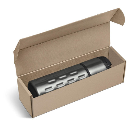 Customizable Binary Tumbler in Bianca Gift Box for Clients - Brand your company Logo! Get a quote - Promo Lingo