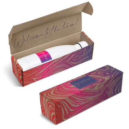 Customizable Nova Bottle in Bianca Gift Box for Unique Gifting - Brand your company Logo! Get a quote - Promo Lingo