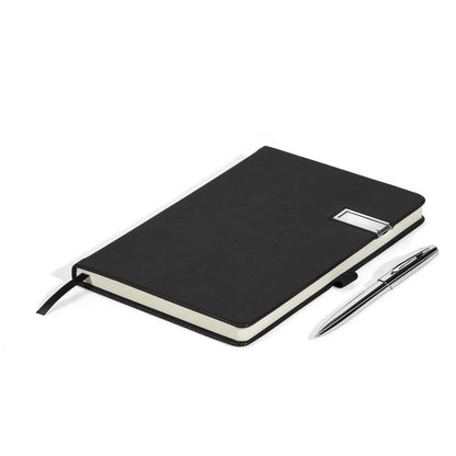Cypher A5 Hard Cover Flash Drive Notebook - 8GB - Brand your company Logo! Get a quote - Promo Lingo