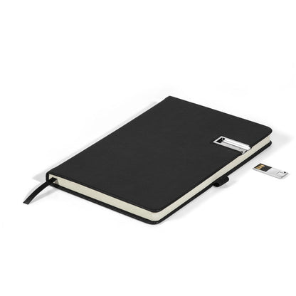 Cypher A5 Hard Cover Flash Drive Notebook - 8GB - Brand your company Logo! Get a quote - Promo Lingo