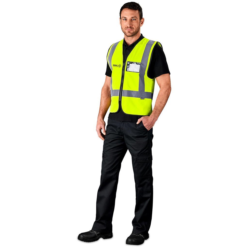Direction En4 Hi - Viz Reflective Full Zip Vest for Safety - Brand your company Logo! Get a quote - Promo Lingo