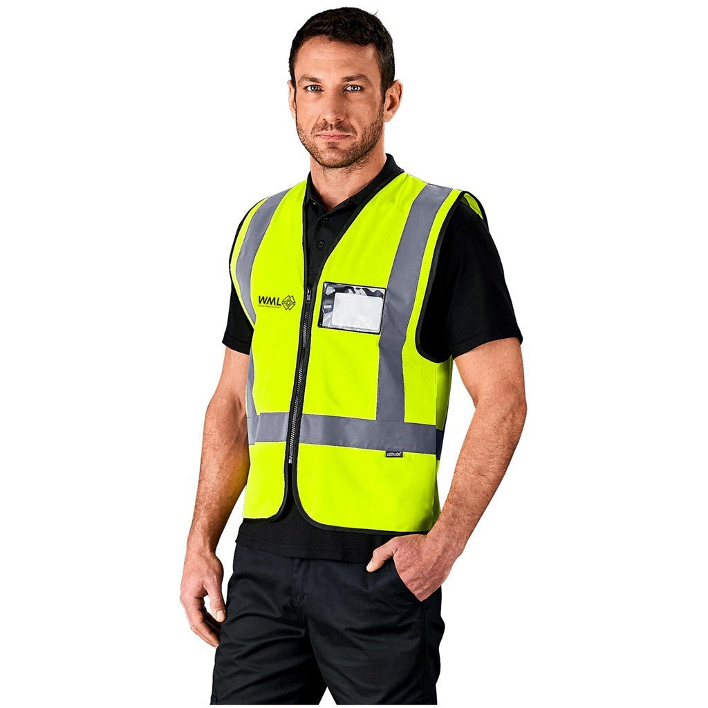 Direction En4 Hi - Viz Reflective Full Zip Vest for Safety - Brand your company Logo! Get a quote - Promo Lingo