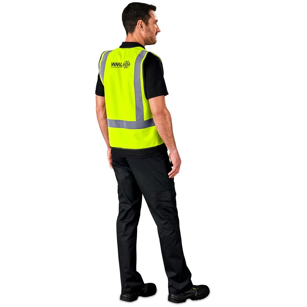 Direction En4 Hi - Viz Reflective Full Zip Vest for Safety - Brand your company Logo! Get a quote - Promo Lingo