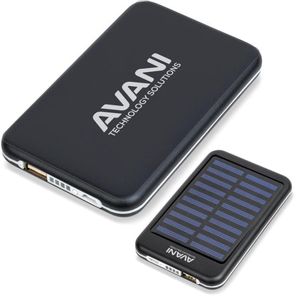 Eclipse Solar Power Bank - 5,000mAh - Brand your company Logo! Get a quote - Promo Lingo
