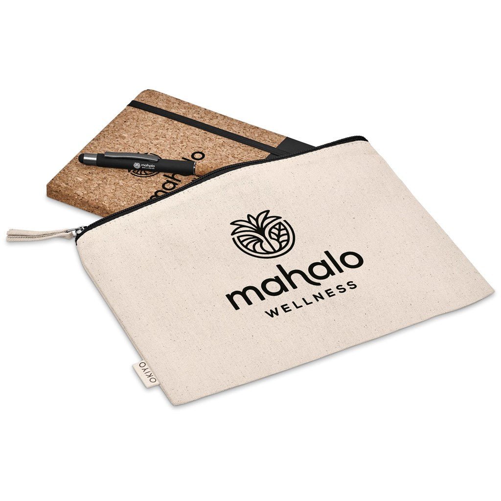 Eco - Friendly Okiyo Denki Cork Notebook & Pen Set - Brand your company Logo! Get a quote - Promo Lingo