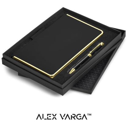 Elegant Alex Varga Vazquez Notebook & Pen Set Bundle - Brand your company Logo! Get a quote - Promo Lingo