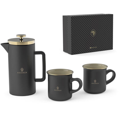 Elegant Andy Cartwright Afrique Dusk Coffee Press & Mug Set - Brand your company Logo! Get a quote - Promo Lingo