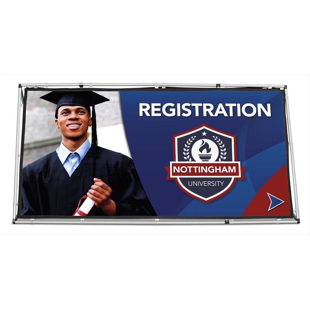 Fade Resistant A - Frame with Fabric Print 2m x 1m - Brand your company Logo! Get a quote - Promo Lingo
