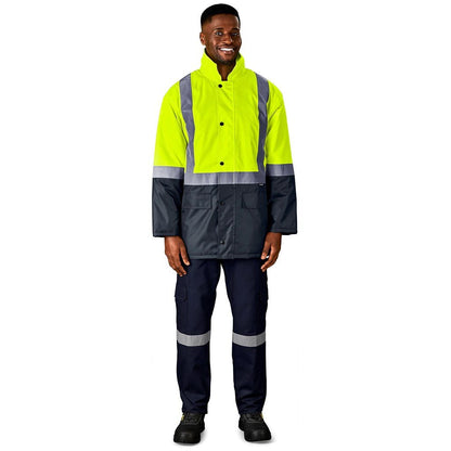 Hazard Padded Two - Tone Hi - Viz Reflective Jacket - Brand your company Logo! Get a quote - Promo Lingo