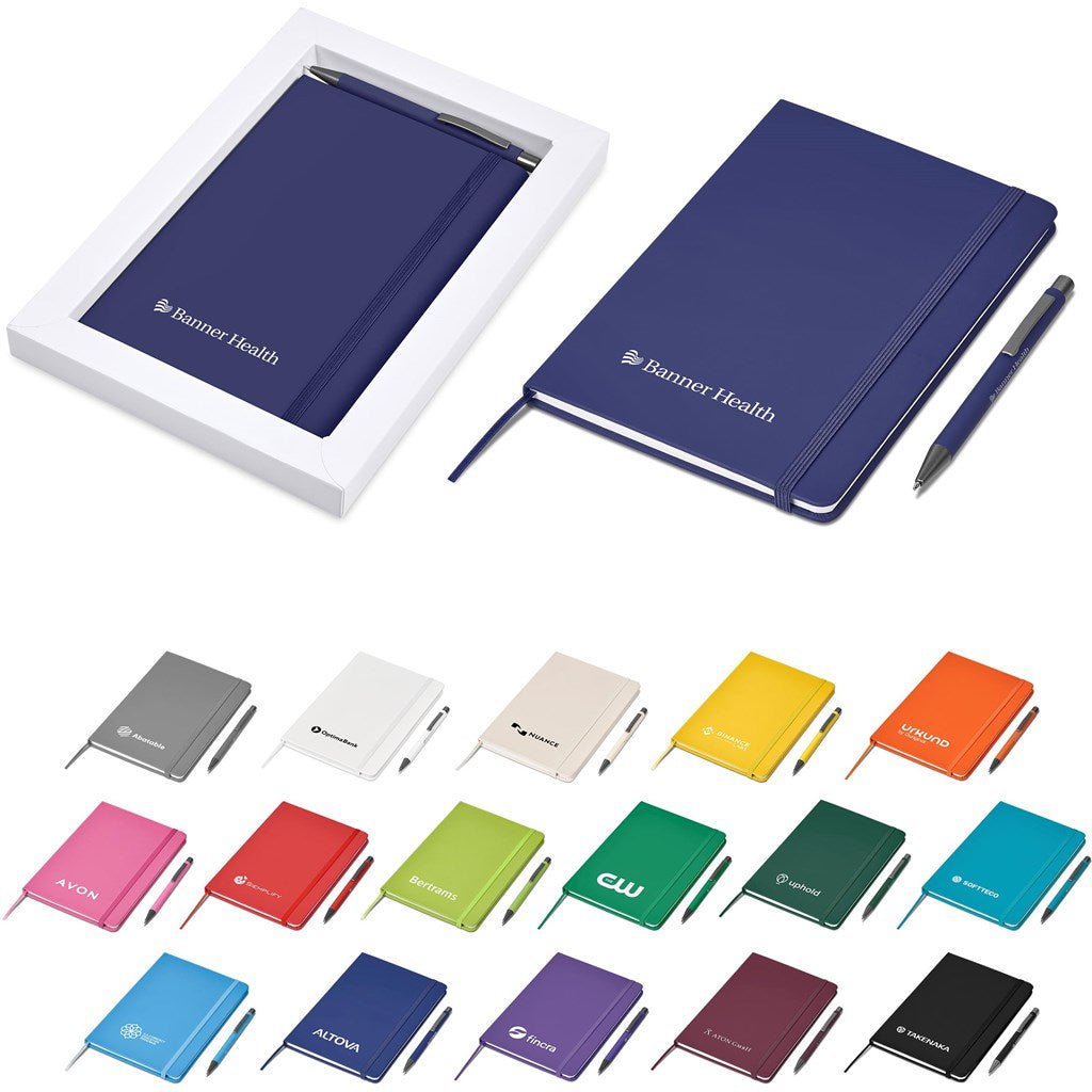 Hibiscus Notebook & Pen Set - Brand your company Logo! Get a quote - Promo Lingo