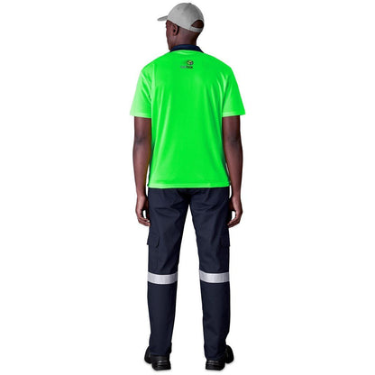 Inspector Two - Tone Hi - Viz Golf Shirt - Brand your company Logo! Get a quote - Promo Lingo