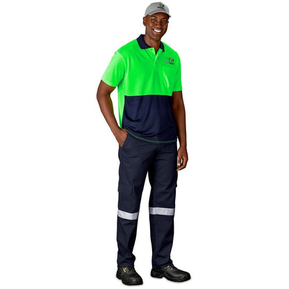 Inspector Two - Tone Hi - Viz Golf Shirt - Brand your company Logo! Get a quote - Promo Lingo