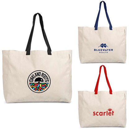 Kooshty Barbados Large Cotton Beach Bag for Fun in the Sun - Brand your company Logo! Get a quote - Promo Lingo